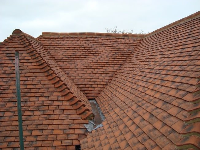 copper roof tiles